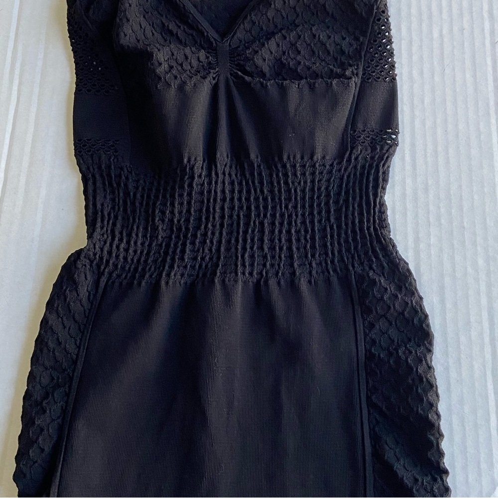 Intimately Free People Dress Womens XS/S Bodycon Tight Black Dress Cut Out - Picture 3 of 15
